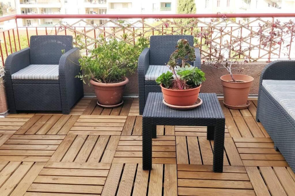 Appartement T3 Le Designer 4E-Terrasse-Climatisation & Netflix à Marseille Extérieur photo